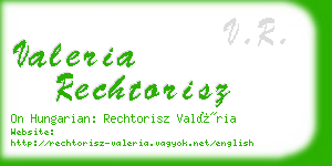 valeria rechtorisz business card